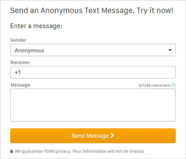 Top 9 witryn do wysyłania anonimowych wiadomości tekstowych [Aktualizacja 2020]