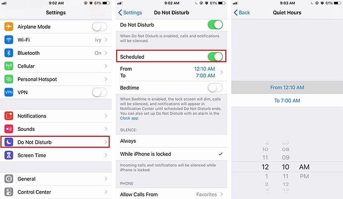 Molaidhean iOS: A’ cleachdadh am modh Na cuir dragh air do iPhone