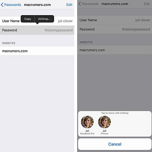 iOS Tipps: Benotzt AirDrop fir Dateien, Fotoen, Videoen tëscht iOS Apparat ze deelen