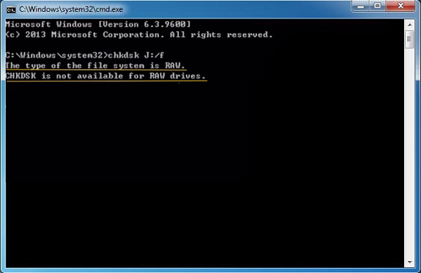 Endurheimt RAW drifs: Chkdsk er ekki fáanlegt fyrir RAW drif (SD kort, harður diskur, USB)