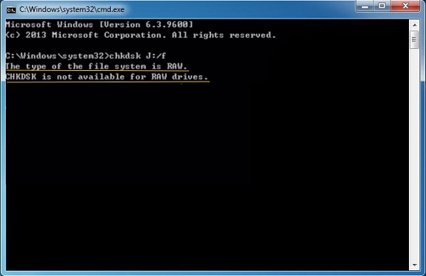 Oporavak RAW pogona: Chkdsk nije dostupan za RAW pogone (SD kartica, tvrdi disk, USB)