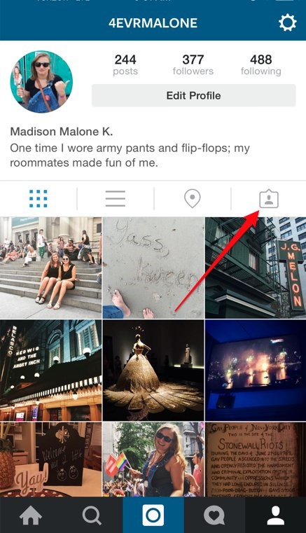Wéi verstoppen & unhide Instagram tagged Fotoen?