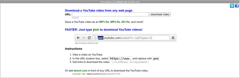 Top IX Alternatives ad SaveFrom.net ad Download YouTube Videos