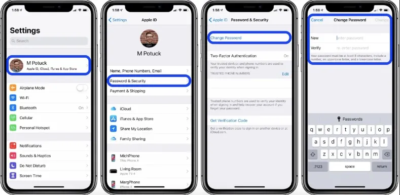 Hoe om Apple ID-wagwoord op iPhone, iPad of Mac terug te stel