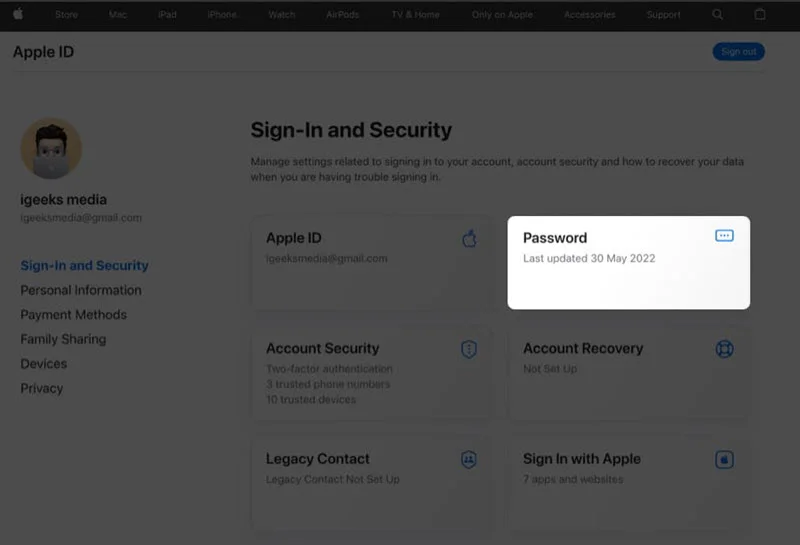 Kā atiestatīt Apple ID paroli iPhone, iPad vai Mac ierīcē