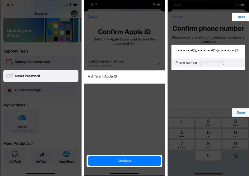 Hoe om Apple ID-wagwoord op iPhone, iPad of Mac terug te stel