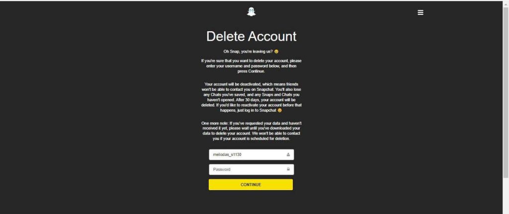 Hogyan lehet deaktiválni a Snapchat-fiókot 2023