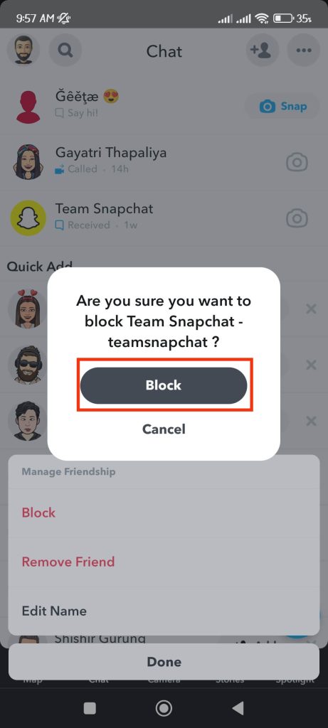How To Block Someone On Snapchat 2023