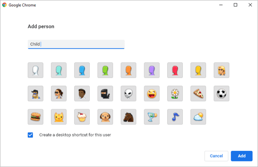 add person chrome