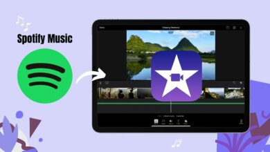 Ungangeza kanjani umculo weSpotify ku-iMovie