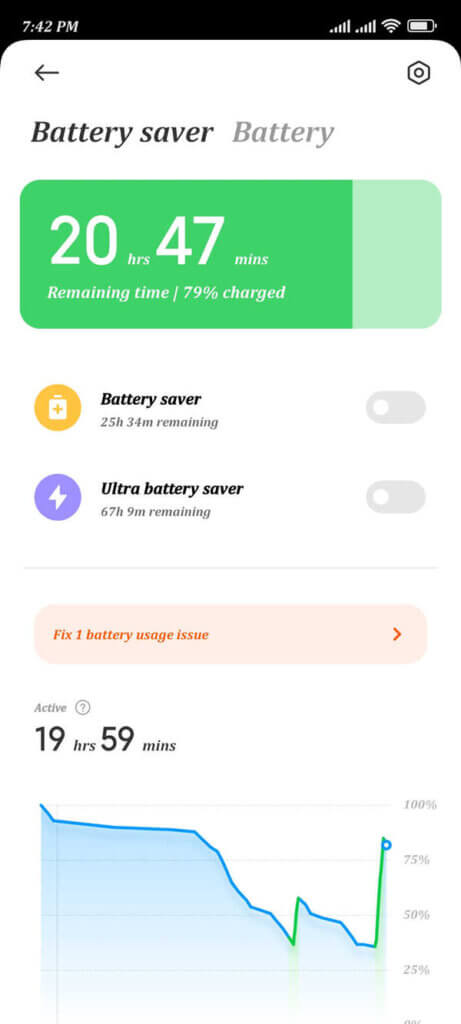 Battery depletion more quickly