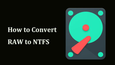 How to Convert RAW to NTFS in Windows 7/8/10