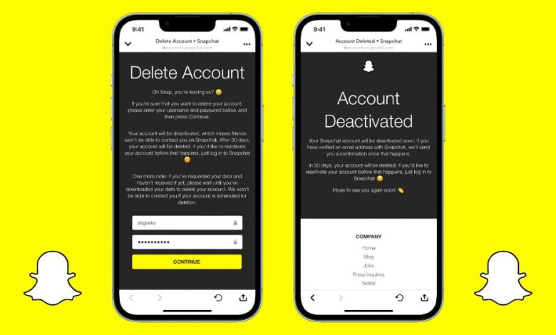 How to Deactivate Snapchat Account
