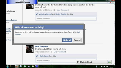 Hide or Delete Group Comments