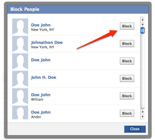 Know and use the "Blocked Lists"