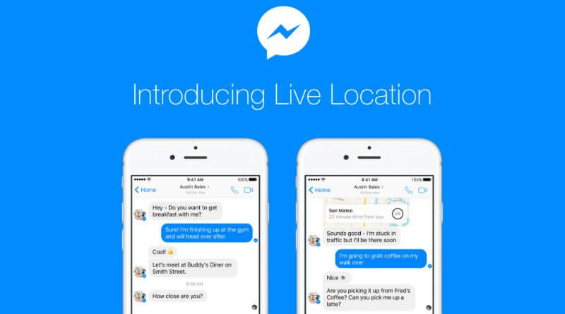 Manampy anao hanara-maso ny namana ny Facebook Messenger's Live Location