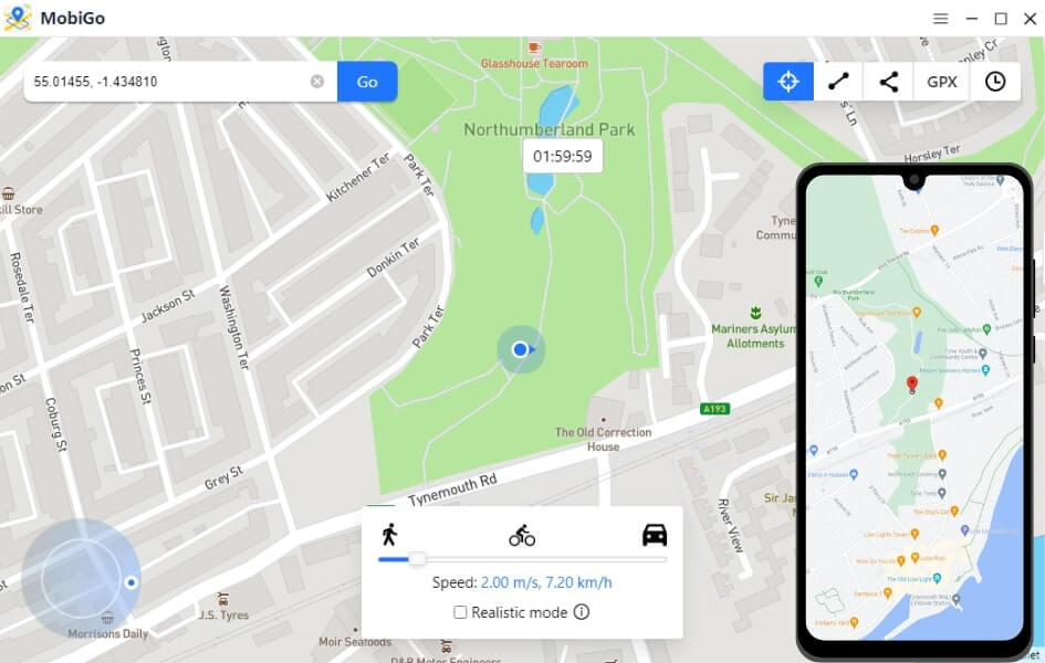 lokasi pengubah di android