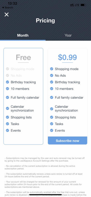 pricing