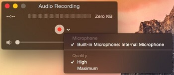 Registru Audio sur Mac